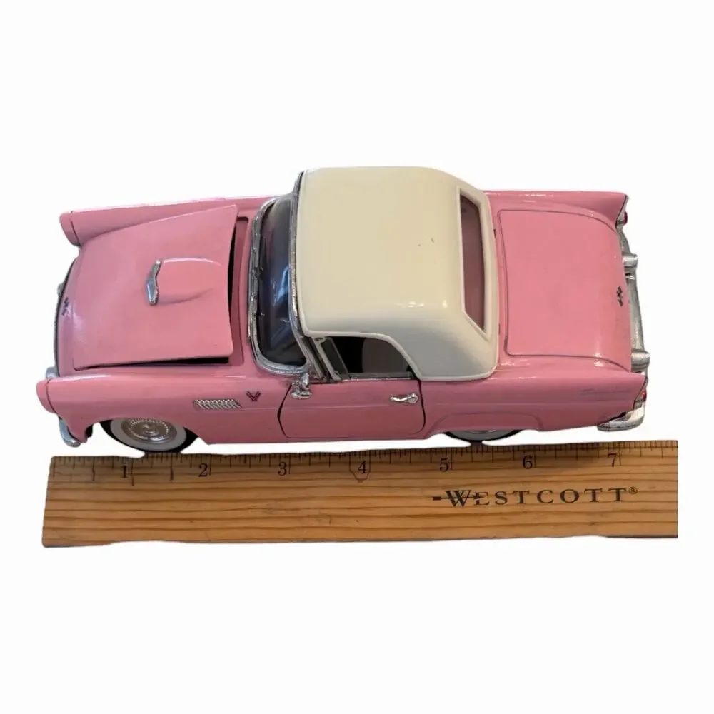 VTG 1955 1952 Pink Ford Thunderbird T Bird & Dodge Pink Truck Diecast FLAW READ